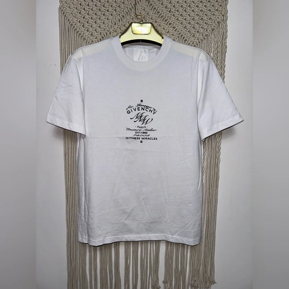 Givenchy MMW print cotton T-shirt size Small New Without Tags unisex Authentic - Picture 6 of 7